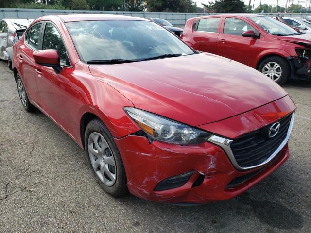 Salvage cars for sale from Copart Moraine, OH: 2017 Mazda 3 Sport