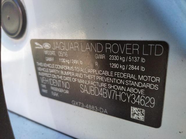 SAJBD4BV7HCY34629 Jaguar XF PREMIUM