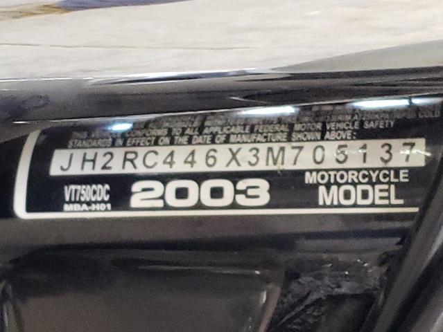 2003 HONDA VT750 CDC JH2RC446X3M705137
