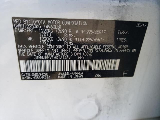 2017 TOYOTA RAV4 HYBRI JTMRJREV1HD131469