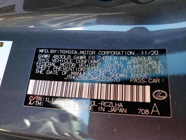 2021 LEXUS RC 350 BAS JTHGZ5BC4M5023670