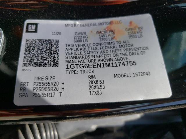 2021 GMC CANYON DEN 1GTG6EEN1M1174755