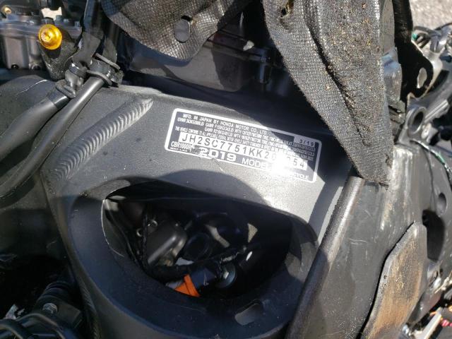 2019 HONDA CBR1000 RA JH2SC7751KK200054