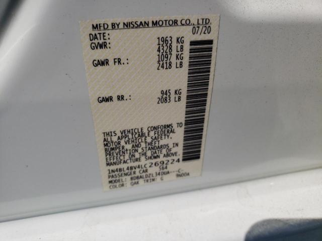 2020 NISSAN ALTIMA S - 1N4BL4BV4LC269224