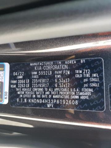 2023 KIA CARNIVAL L KNDNB4H33P6192608