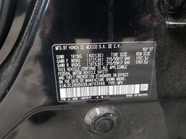 3CZRU5H38JM703586 Honda HR-V LX