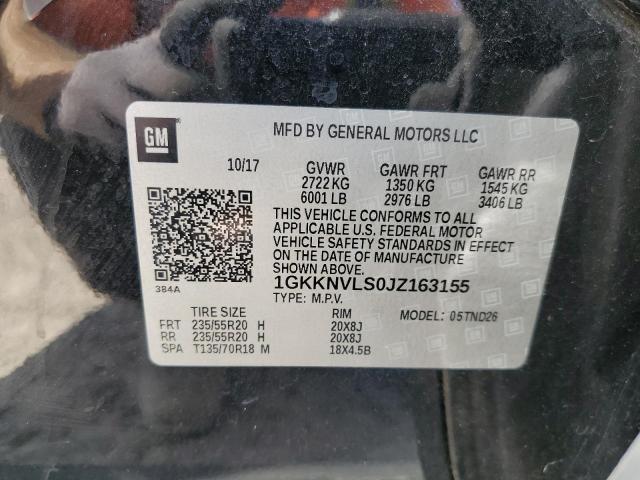 2018 GMC ACADIA ALL 1GKKNVLS0JZ163155