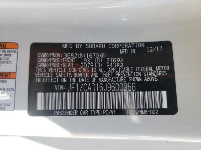 2018 SUBARU BRZ JF1ZCAD16J9600256