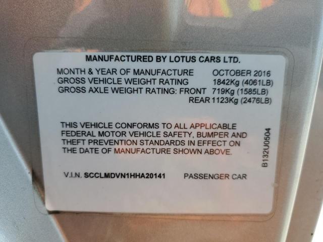 2017 LOTUS EVORA SCCLMDVN1HHA20141