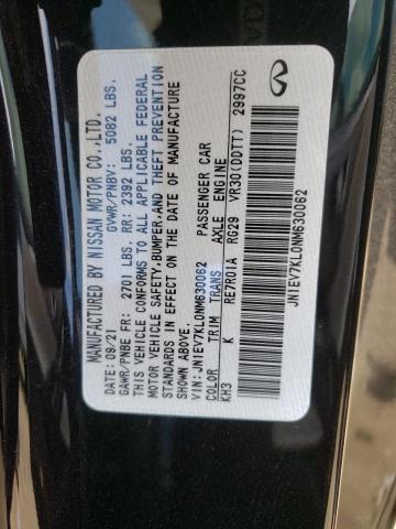 2022 INFINITI Q60 LUXE JN1EV7KL0NM630062