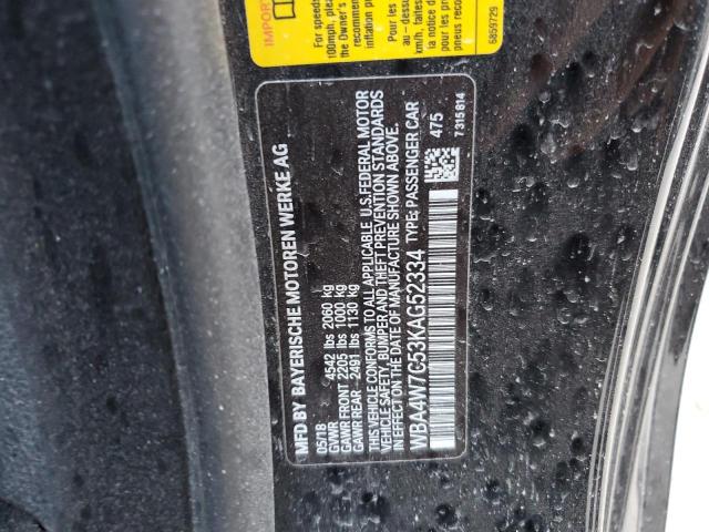 2019 BMW 440I WBA4W7C53KAG52334