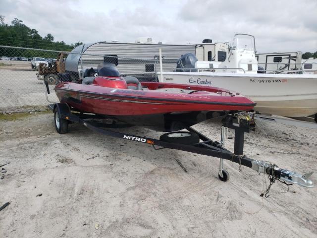 Salvage boats for sale at Gaston, SC auction: 1998 Nitrous BOAT&TRLR