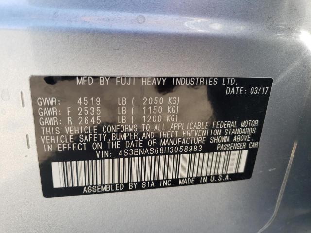 2017 SUBARU LEGACY SPO 4S3BNAS68H3058983