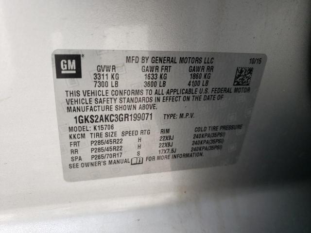 2016 GMC YUKON SLE 1GKS2AKC3GR199071