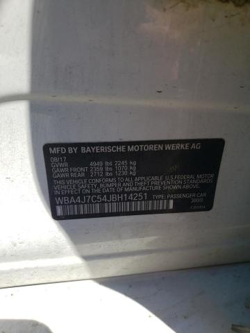 2018 BMW 440XI GRAN WBA4J7C54JBH14251