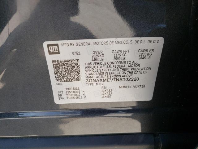2022 CHEVROLET EQUINOX RS 3GNAXMEV7NS102320