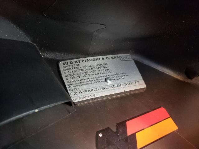 2005 PIAGGIO BV 200 ZAPM289L655002271