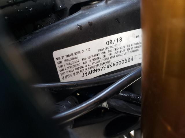 2019 YAMAHA MTT09 GT JYARN62E4KA000564