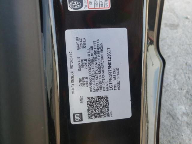 2022 CHEVROLET CAMARO LT1 1G1FE1R75N0123617