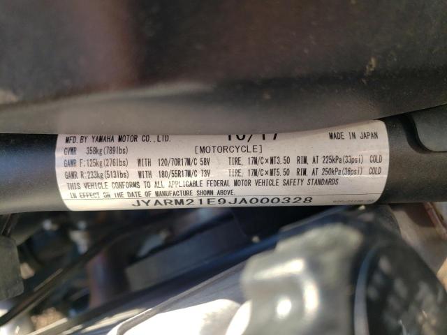 2018 YAMAHA XSR700 JYARM21E9JA000328
