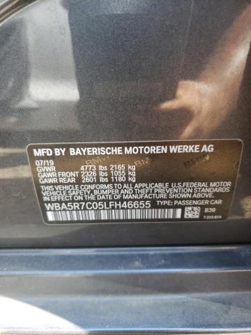 WBA5R7C05LFH46655 BMW 330XI