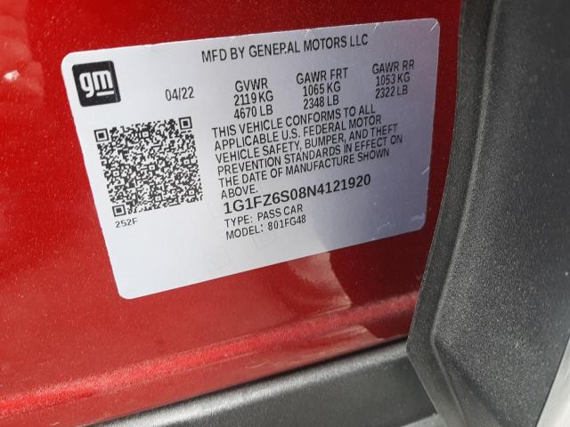 2022 CHEVROLET BOLT EUV P 1G1FZ6S08N4121920
