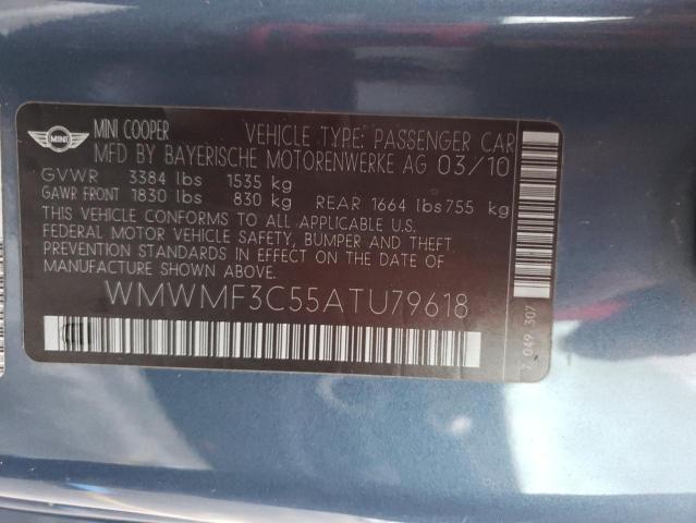 WMWMF3C55ATU79618 Mini Cooper