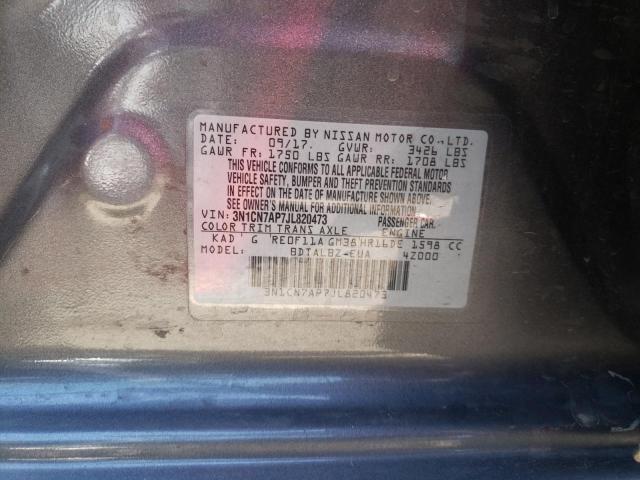 3N1CN7AP7JL820473 Nissan VERSA S