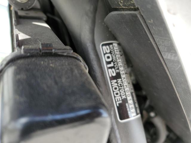 2012 HONDA NC700X JH2RC635XCK001262