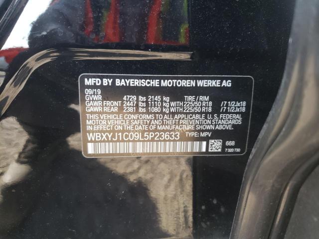 2020 BMW X2 SDRIVE2 WBXYJ1C09L5P23633