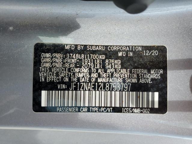 2020 TOYOTA 86 GT JF1ZNAE12L8753797