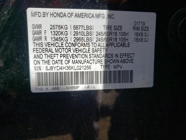 5J8YD4H36KL021256 Acura MDX