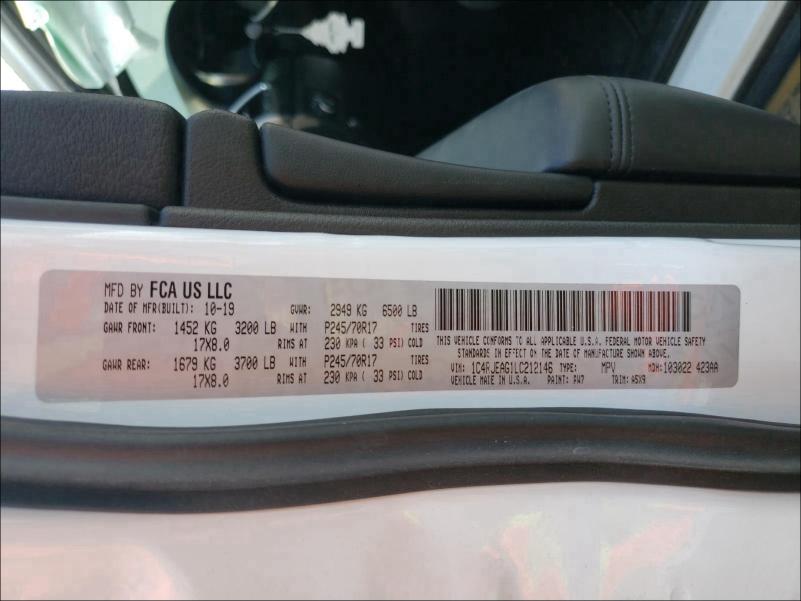 2020 JEEP GRAND CHER - 1C4RJEAG1LC212146