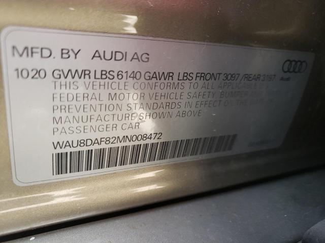 2021 AUDI A8 L WAU8DAF82MN008472