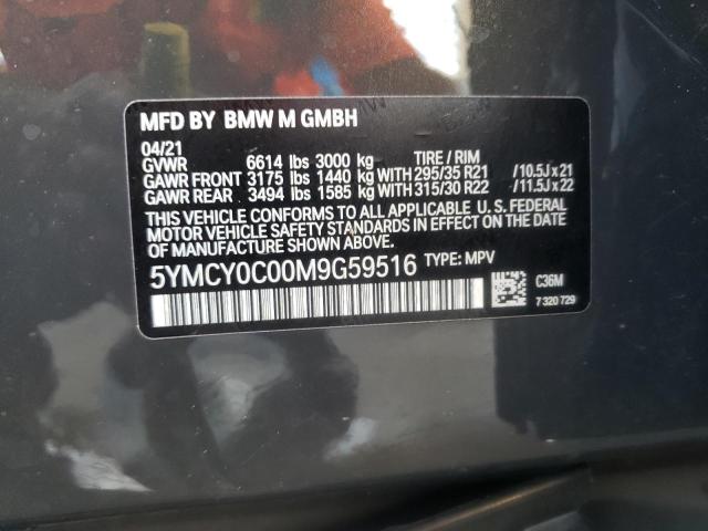 2021 BMW X6 M 5YMCY0C00M9G59516