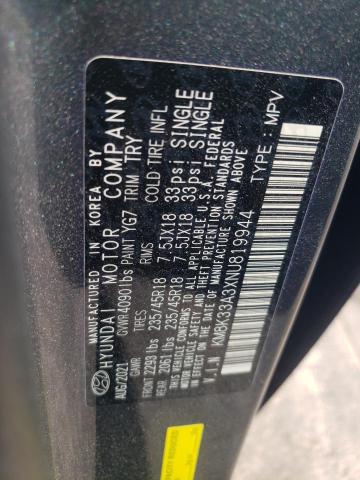 2022 HYUNDAI KONA N LIN KM8K33A3XNU819944
