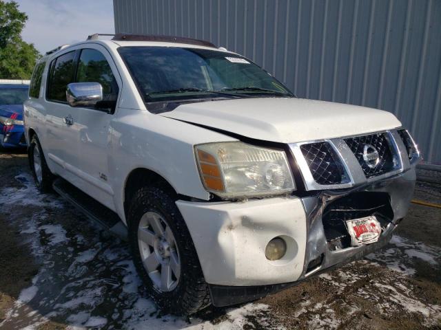 Salvage cars for sale at Harleyville, SC auction: 2007 Nissan Armada SE
