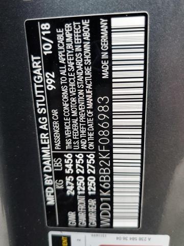 2019 MERCEDES-BENZ E AMG 53 WDD1K6BB2KF086983