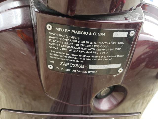 2012 VESPA LX 50 ZAPC386B7C5300958