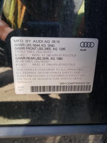 2015 AUDI SQ5 PREMIU WA1CGAFP3FA002180