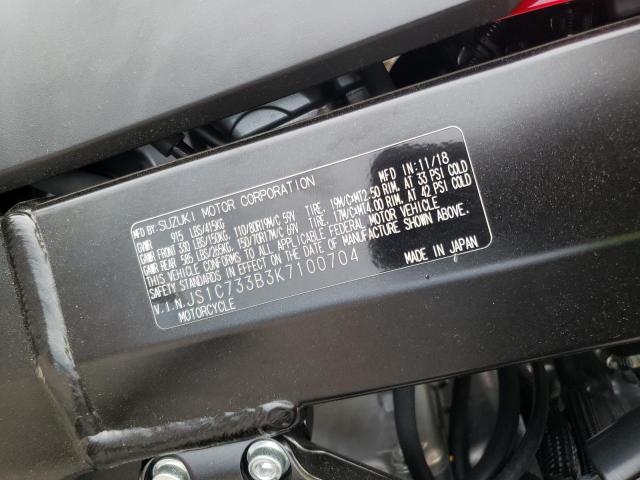 2019 SUZUKI DL650 A JS1C733B3K7100704