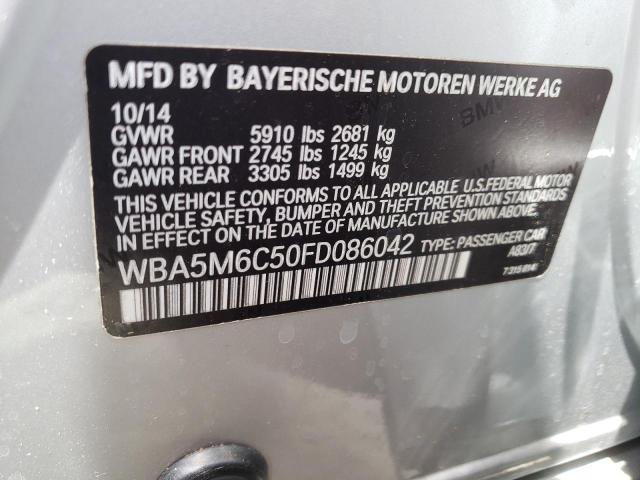 2015 BMW 550 IGT WBA5M6C50FD086042