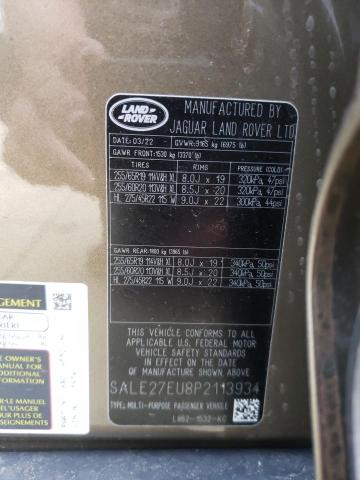 2023 LAND ROVER DEFENDER 1 SALE27EU8P2113934