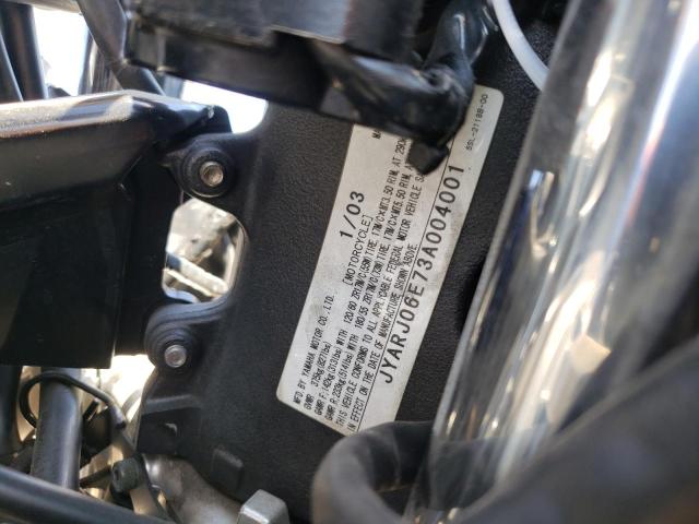 2003 YAMAHA YZFR6 L JYARJ06E73A004001