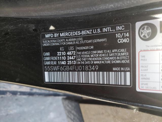 2015 MERCEDES-BENZ C 400 4MAT 55SWF6GB4FU018349