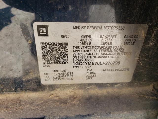 2020 CHEVROLET SILV1500 2 1GC4YME70LF276798