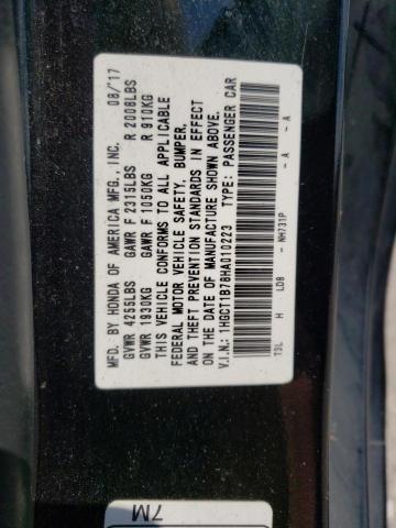 2017 HONDA ACCORD EX - 1HGCT1B78HA010223