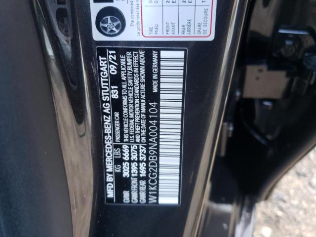 2022 MERCEDES-BENZ EQS 450+ W1KCG2DB9NA004104