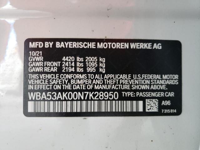 2022 BMW 228I WBA53AK00N7K28950