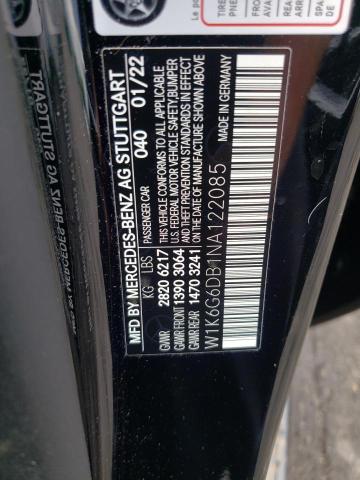 2022 MERCEDES-BENZ S 500 4MAT W1K6G6DB1NA122085